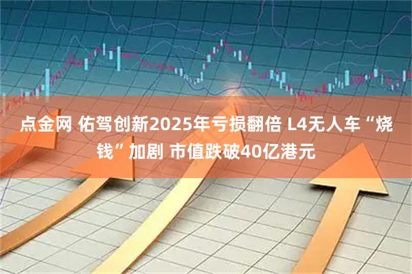 点金网 佑驾创新2025年亏损翻倍 L4无人车“烧钱”加剧 市值跌破40亿港元