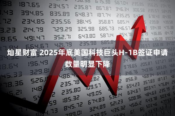 灿星财富 2025年底美国科技巨头H-1B签证申请数量明显下降